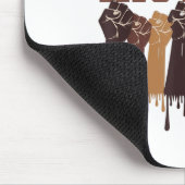 Black History Month Hands Symbol Afro Motivation  マウスパッド (コーナー)