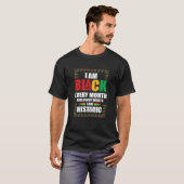 Black History Month  I am Black every Month  5 Tシャツ (正面フル)