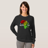 Black History Month I Am My Ancestors Wildest Drea Tシャツ (正面フル)