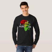 Black History Month I Am My Ancestors Wildest Drea Tシャツ (正面フル)