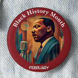 Black History Month I Have a Dream Pinback Button 缶バッジ