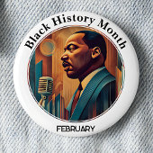 Black History Month I Have a Dream Pinback Button 缶バッジ
