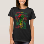 Black History Month Inspirational Leaders Power Fi Tシャツ (正面)