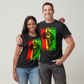 Black History Month Is Every Month Power Fist Afri Tシャツ (ユニセックス)