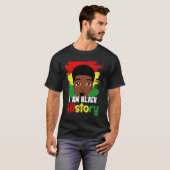 Black History Month Kids Boys I am African America Tシャツ (正面フル)