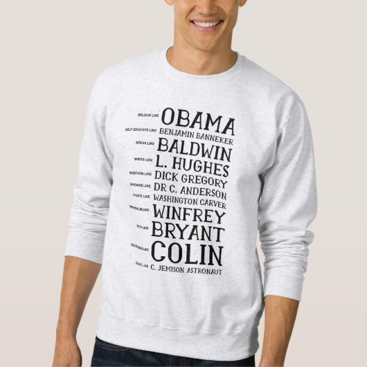 black history month legends icons スウェットシャツ (正面)