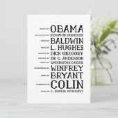 black history month legends icons 招待状 (スタンド正面)