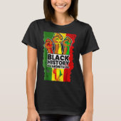 Black History Month Melanin Afro African Pride Men Tシャツ (正面)
