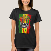 Black History Month Melanin Afro African Pride Men Tシャツ (正面)