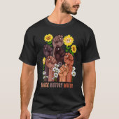 Black History Month Melanin Afro African Pride Men Tシャツ (正面)