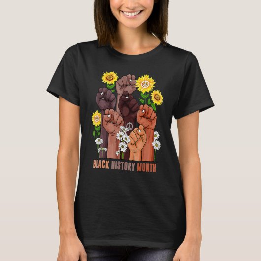 Black History Month Melanin Afro African Pride Men Tシャツ (正面)