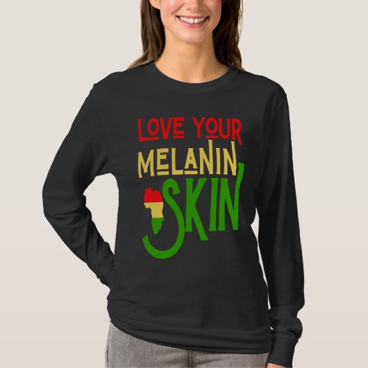 Black History Month Melanin Love Family & Communit Tシャツ (正面)