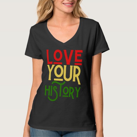 Black History Month Melanin Love Family & Communit Tシャツ (正面)