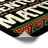Black History Month Mentors Problem African Americ ポスター (角)