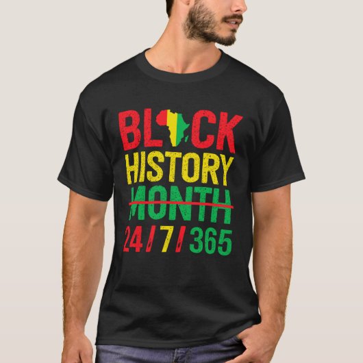 Black History Month One Month Cant Hold Our Histor Tシャツ (正面)