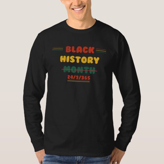 Black History Month One Month Cant Hold Our Histor Tシャツ (正面)