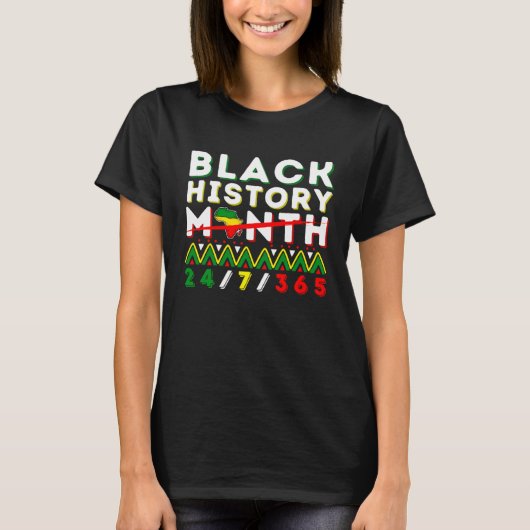 Black History Month One Month Cant Hold Our Histor Tシャツ (正面)