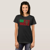 Black History Month Pan African Flag Black African Tシャツ (正面フル)