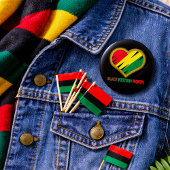 Black History Month Pan-African Pride Button 缶バッジ
