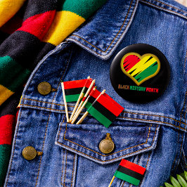 Black History Month Pan-African Pride Button 缶バッジ