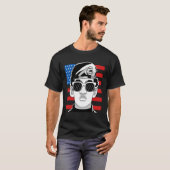 Black History Month Panther Party American Flag 19 Tシャツ (正面フル)