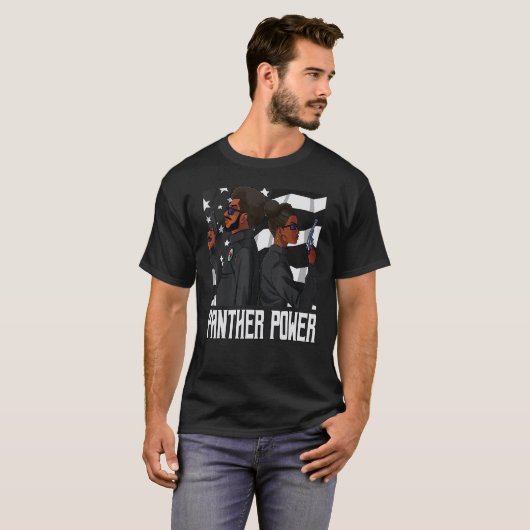 Black History Month Panther Party Tシャツ (正面フル)