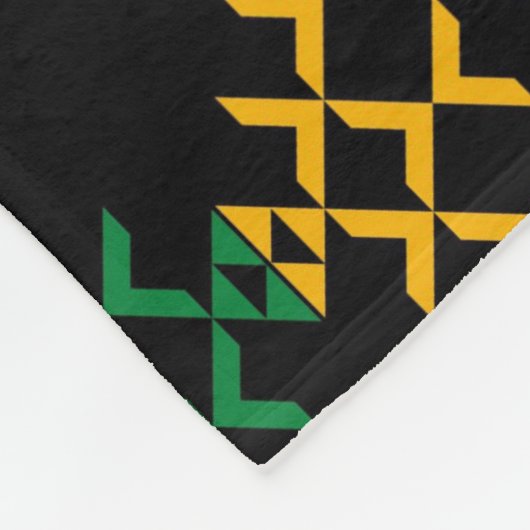 Black History Month Pattern フリースブランケット (角)