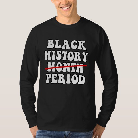Black History Month Period African Pride BHM Afro Tシャツ (正面)