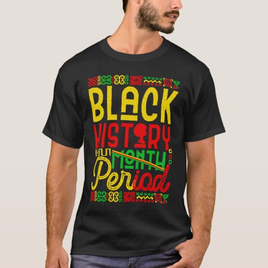 Black History Month Period African Pride BHM Women Tシャツ (正面)