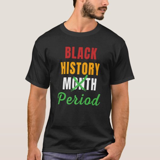 Black History Month Period African Pride BHM Women Tシャツ (正面)