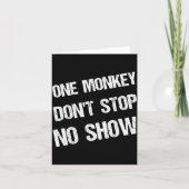 Black History Month Phrases One Monkey Don't Stop  カード (正面)
