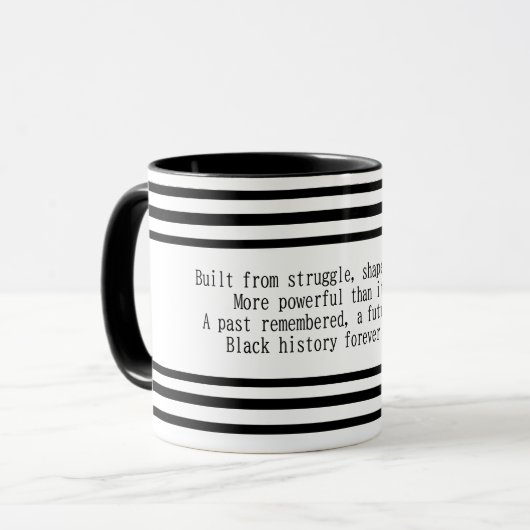 Black History Month Poem Mug マグカップ (正面左)