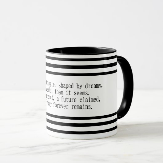 Black History Month Poem Mug マグカップ (正面右)