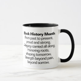 Black History Month Poem Mug マグカップ