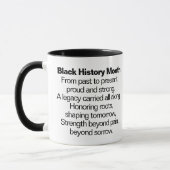 Black History Month Poem Mug マグカップ (左)