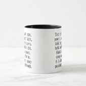 Black History Month Poem Mug マグカップ (中央)