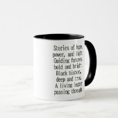 Black History Month Poem Mug マグカップ (正面右)