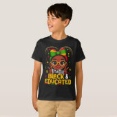 Black History Month Pretty Black Educated African  Tシャツ (正面フル)