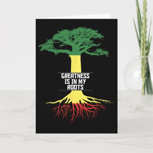 Black History Month Pride African American History カード (正面)