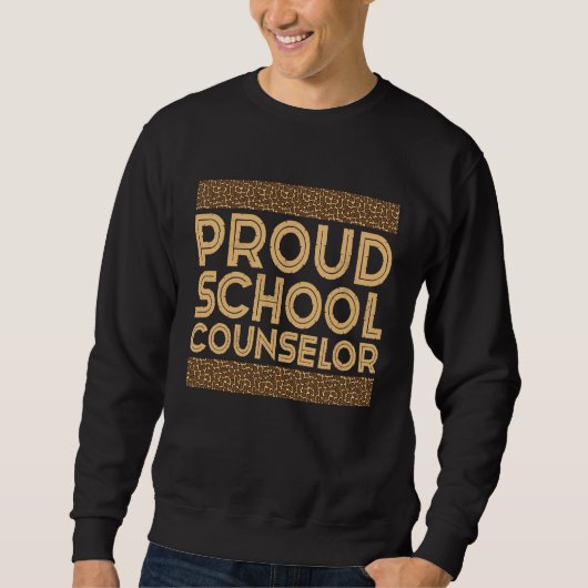 Black History Month  Proud School Counselor スウェットシャツ (正面)