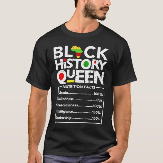 Black History Month Queen Melanin Women Mother Sis Tシャツ (正面)