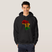 Black History Month Quotes - I AM BLACK HISTORY パーカ (正面フル)