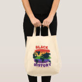 Black History Month Rainbow World Map Unity Change トートバッグ (正面(商品))