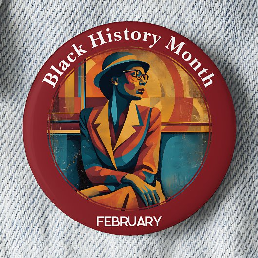 Black History Month Rosa Parks Pinback Button 缶バッジ