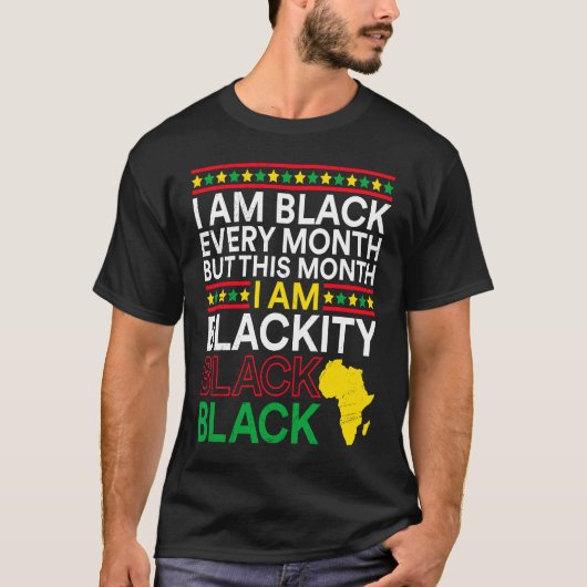 Black History Month USA History America African Tシャツ (正面)