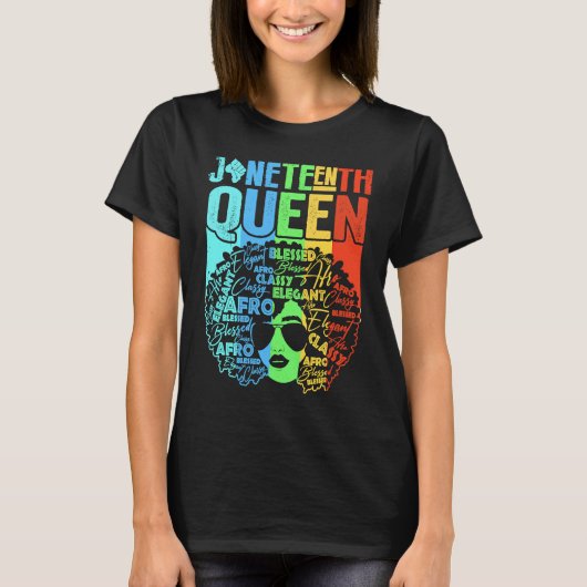 Black History Month Women Educated Strong Black Qu Tシャツ (正面)