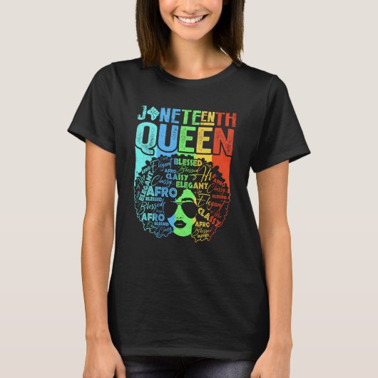 Black History Month Women Educated Strong Black Qu Tシャツ (正面)