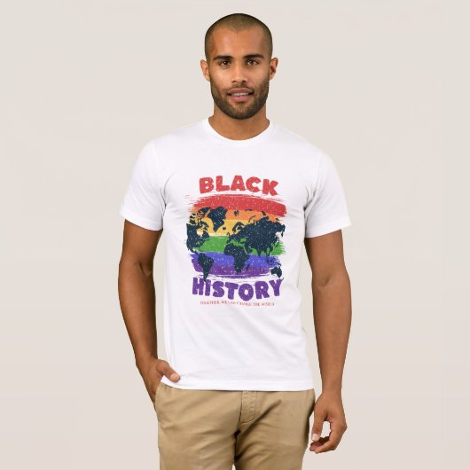 Black History Month , World Map for Families Tシャツ (正面フル)