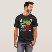 Black History Never Forget Your African Roots Mela Tシャツ (正面フル)