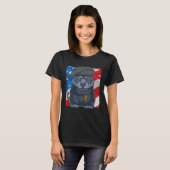 Black History Panther Party Patriotic African Amer Tシャツ (正面フル)